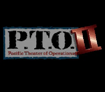 P.T.O. II - Pacific Theater of Operations (USA) screen shot title